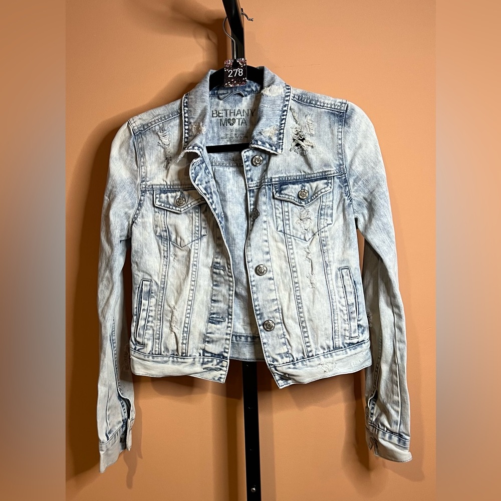 Bethany Mota Blue Denim Jean Jacket Timeless Design